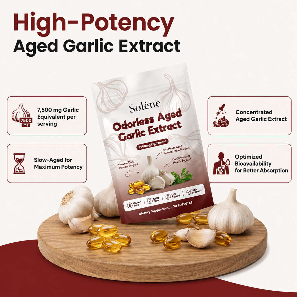 Aged Garlic Extract - 7500mg Odorless Softgels