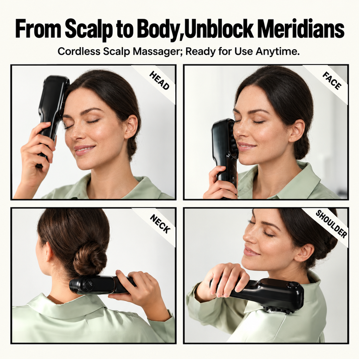 Solene DualGlow™ Face + Scalp Massager